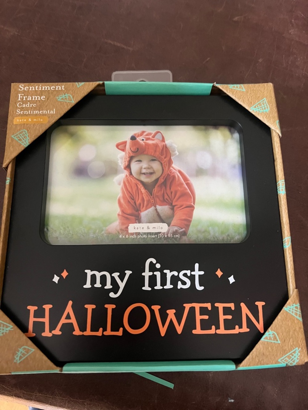 My First Halloween Black Photo Frame